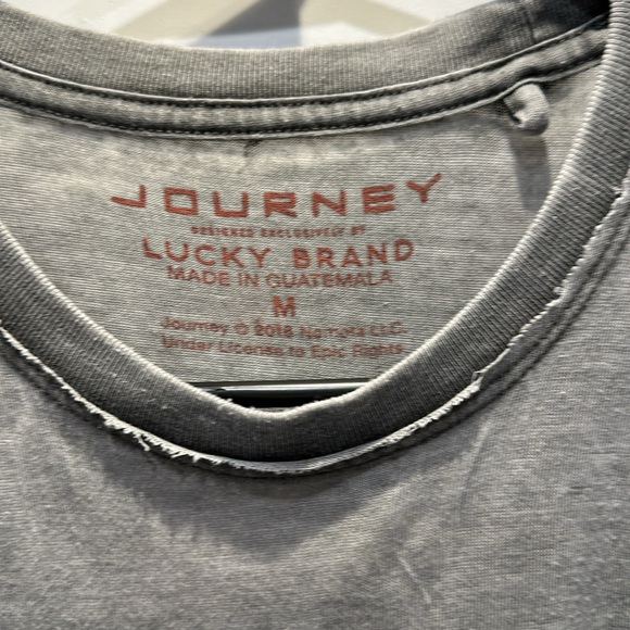 Vintage Style Journey Band Tee by Lucky Brand Size:M Color:Gray - Picture 3 of 4